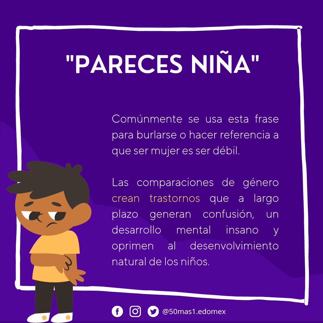 50mas1edomex's tweet photo. El #machismo no solo afecta a las mujeres, también a los hombres.🙅‍♂️

La necesidad de cumplir con lo impuesto por lo "masculino" les causa graves daños a su salud física y emocional. 👇 https://t.co/8Rt9pVHKZX