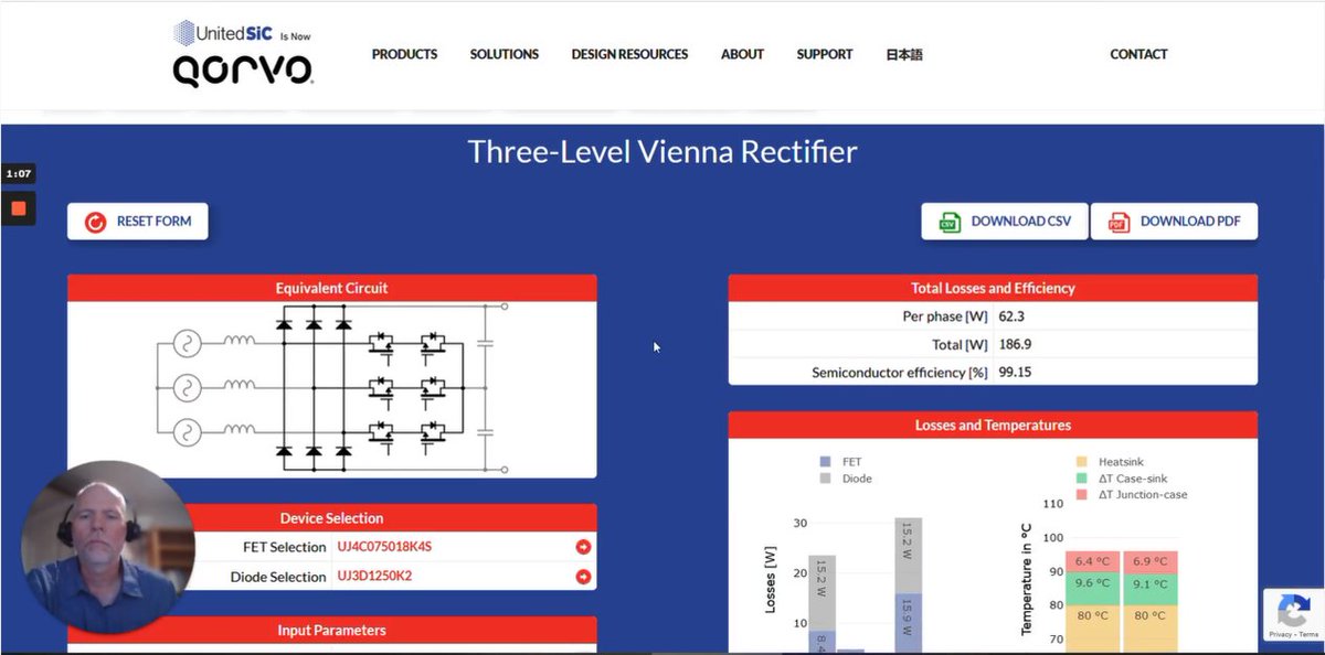 UnitedSiC's tweet photo. Join Principal Applications Engineer Jonathan Dodge as he provides step-by-step instructions and shares tips for selecting the ideal 750V Gen 4 D2PAK-7L SiC FET using FET-Jet Calculator. Watch the video: https://t.co/eCLxJ2krTg https://t.co/nNtg7Ohqs5