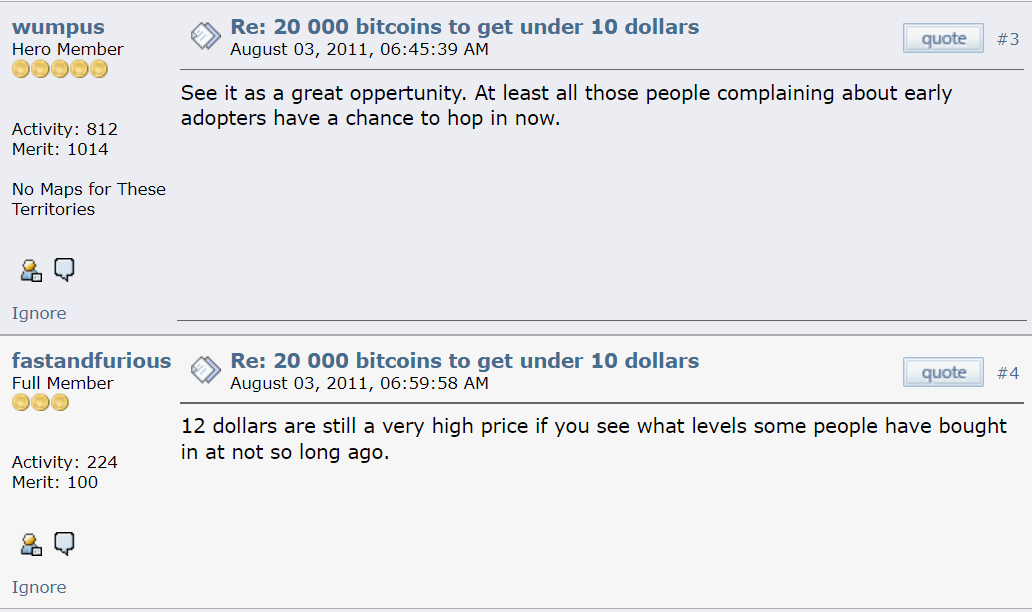 DocumentingBTC's tweet photo. $12 for a #bitcoin was "a very high price" 😅 https://t.co/PqQsGO8Jf8