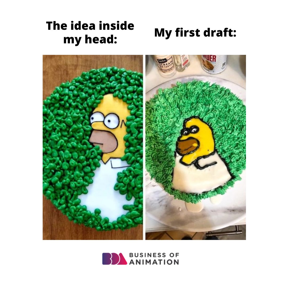animationbiz's tweet photo. Me while looking at my first draft: Well, that's not what it looks like inside my head. π
Want to Learn How to Get More Animation Clients? Link in bio.
#AnimatorMemes
#3DAnimation #AnimationMeme #AnimationMemes #AnimatedMeme #AnimatedMeme #AnimatorMeme #AnimationMemes https://t.co/Id6AhQXoMo
