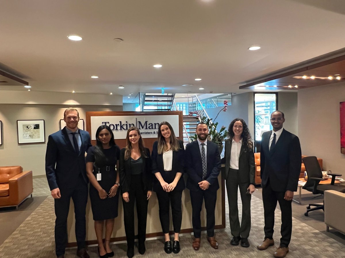 TorkinManesLLP's tweet image. Torkin Manes LLP  is pleased to welcome Samuel Cullen, Lavaniya Rajah, Alexandra Maddeaux, Valerie Sedlezky, Paul Farruggio, Charlotte Butler and Osman Osman as our 2022/2023 articling students!