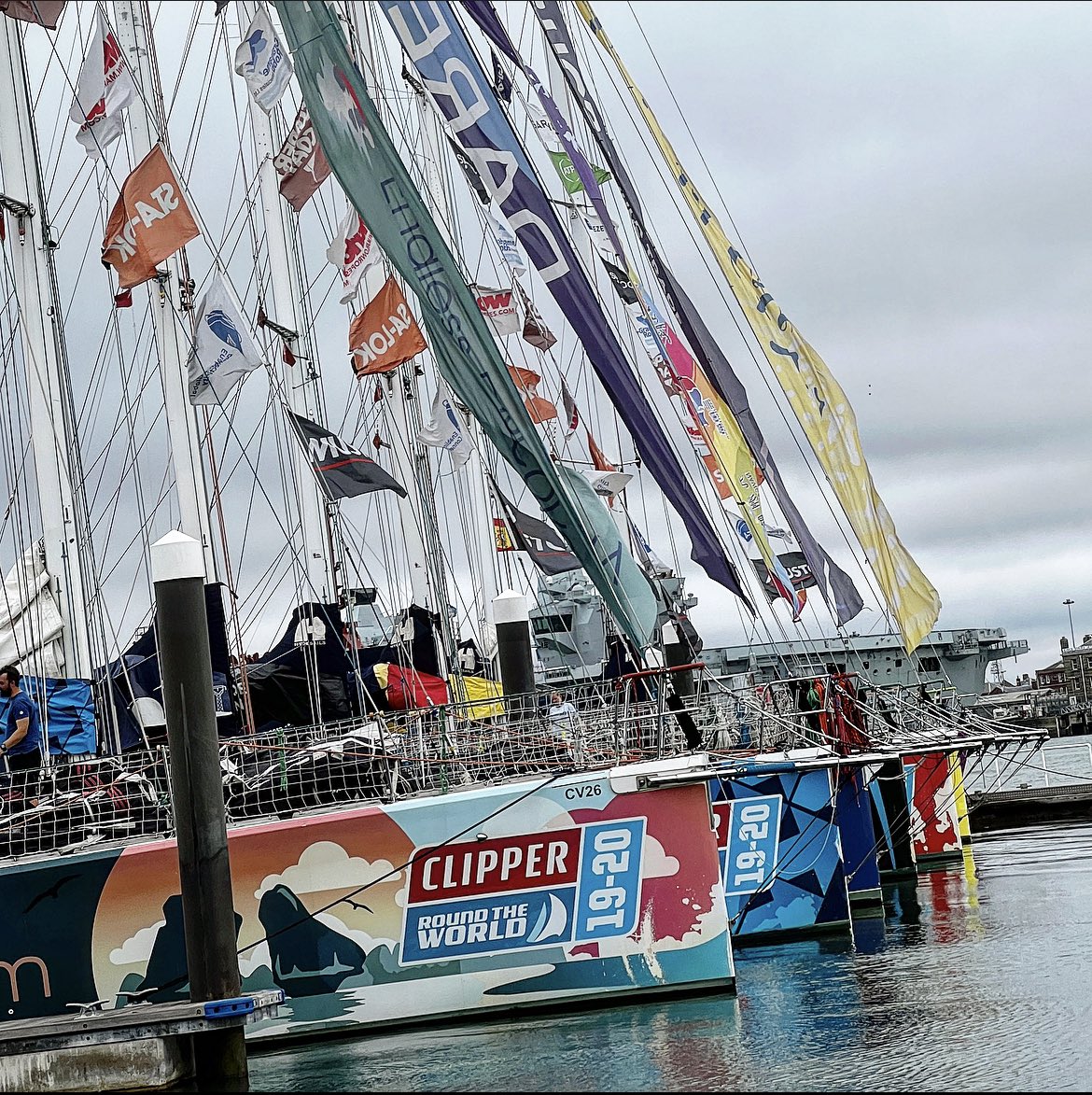 George Loader (@georgeloader) on Twitter photo Great to welcome the <a href="/ClipperRace/">Clipper Round the World Yacht Race</a> fleet back home today. Over 40,000NM of hard fought ocean racing under their belts and one lap of planet earth completed 🌎 #clipperrace #oceanracing #sailing Great to welcome the <a href="/ClipperRace/">Clipper Round the World Yacht Race</a> fleet back home today. Over 40,000NM of hard fought ocean racing under their belts and one lap of planet earth completed 🌎 #clipperrace #oceanracing #sailing