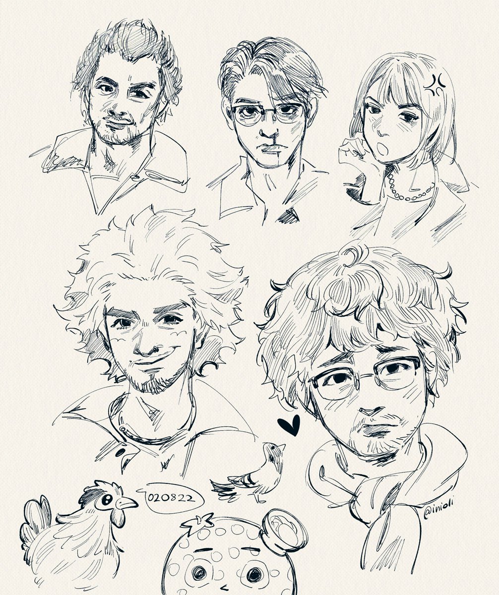 some #龍が如く/#yakuza and judgment sketches I did this week ✏️ 