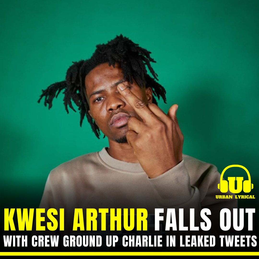 clintonkabutey's tweet photo. Kwesi Arthur has allegedly had a fallout with his crew GROUND UP CHARLIE in a series of now deleted but leaked tweets online.
_____________
Kwesi Arthur Shatta Wale #Sarkodie Stonebwoy blacko waakye breaking news grammy Nana Addo asamoah gyan https://t.co/T1XM4KSToG