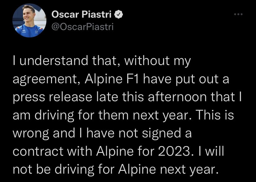 TFormule1's tweet image. L’enchaîne de tweet est tout simplement lunaire 😭