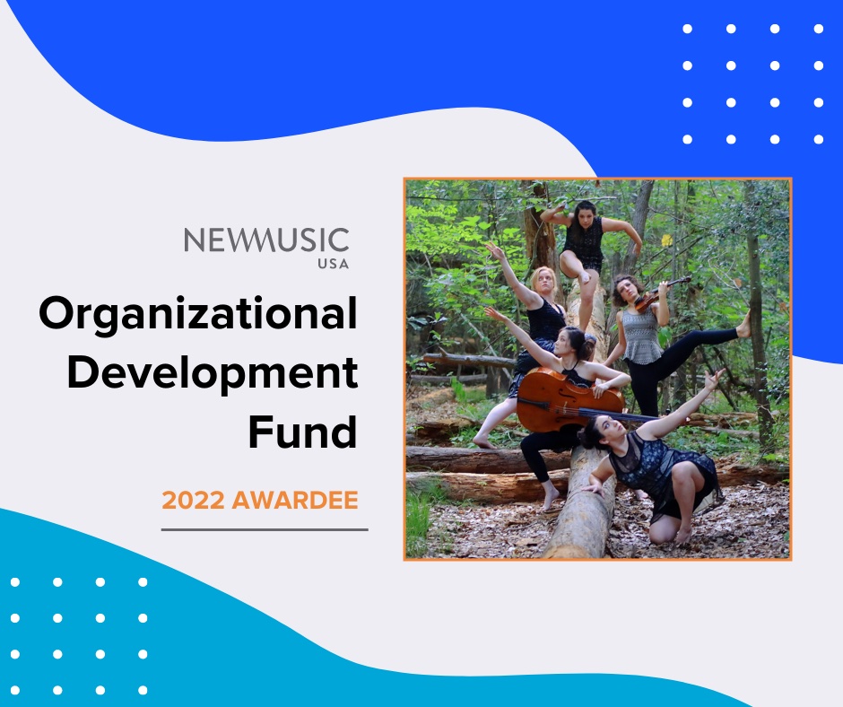 psophonia's tweet photo. Proud to announce that we are a @NewMusicUSA Organizational Development Fund awardee! This support will be used to fund the performances of local musicians and dancers in "Take Root".  Congrats to all of the awardees: https://t.co/zn3MuHIUr8 #WeAreNewMusic https://t.co/sEcYp2TSRL