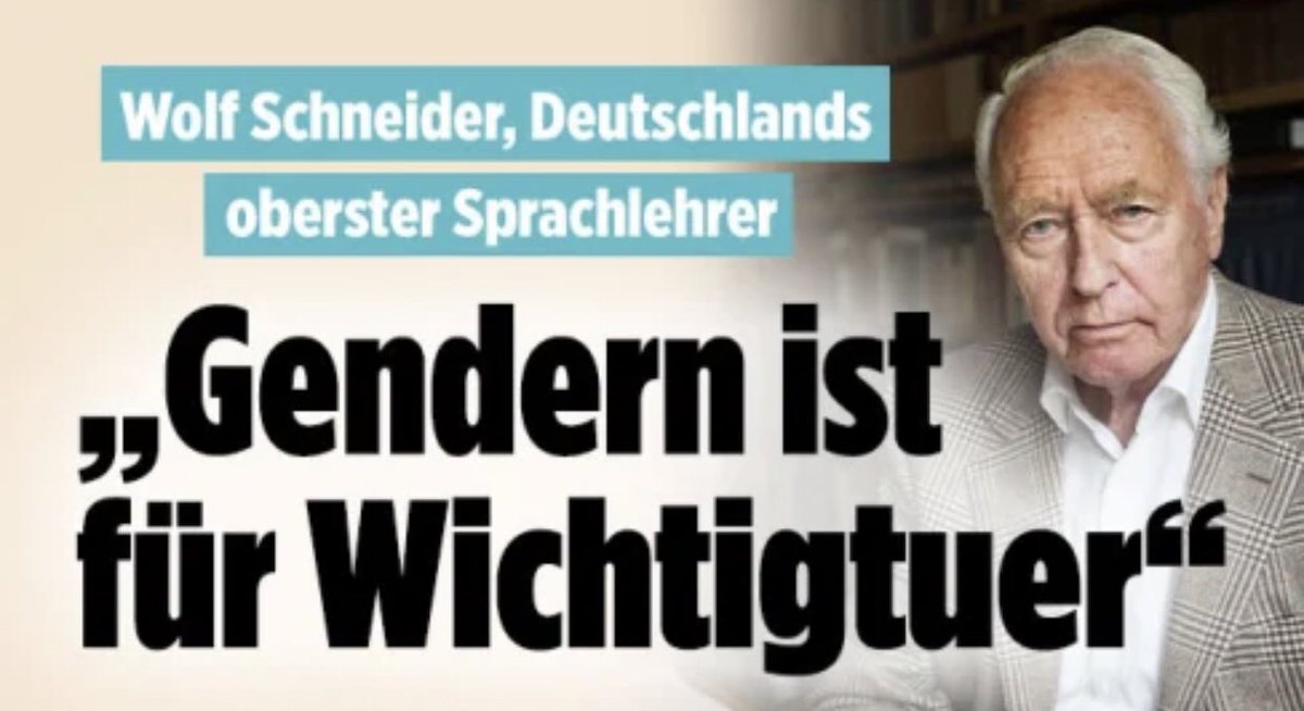 Sorry, da muss ich korrigieren: für Wichtigtuer:innen.