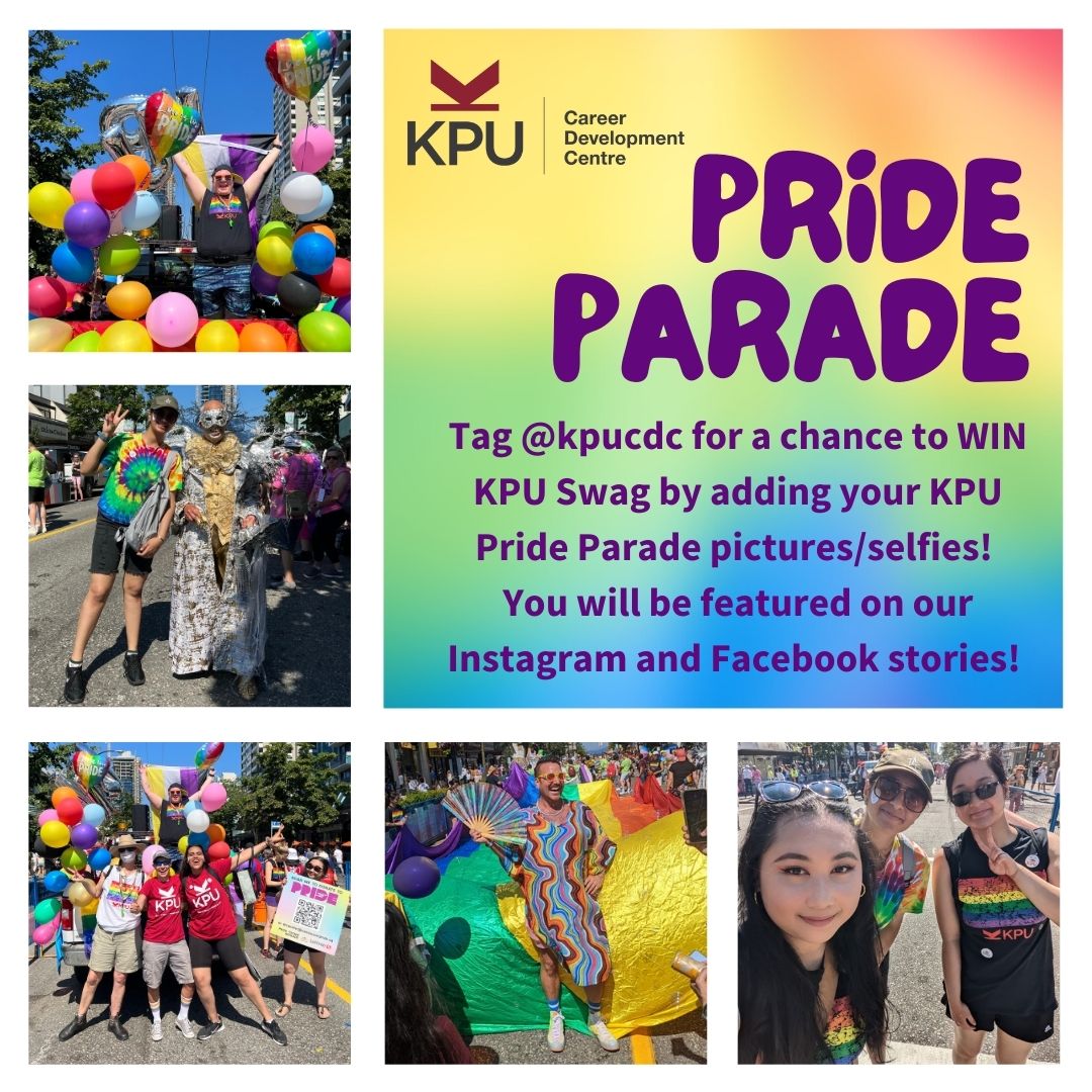 KPUcdc's tweet photo. TAG US TO WIN! Upload your 2022 Vancouver Pride Parade pictures and/or selfies and tag us @KPUcdc to be entered in a draw for KPU SWAG! You'll also get a chance to be featured on our Instagram and Facebook stories!
#kpucdc #kpuprideparade #kpupride #kpustudents #kpustudentlife https://t.co/xG77geTvLE