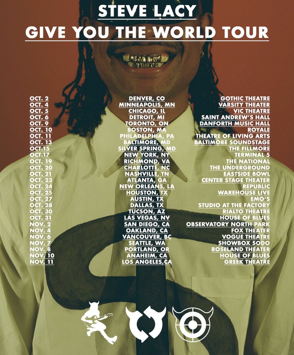 STEVE LACY - GIVE YOU THE WORLD TOUR