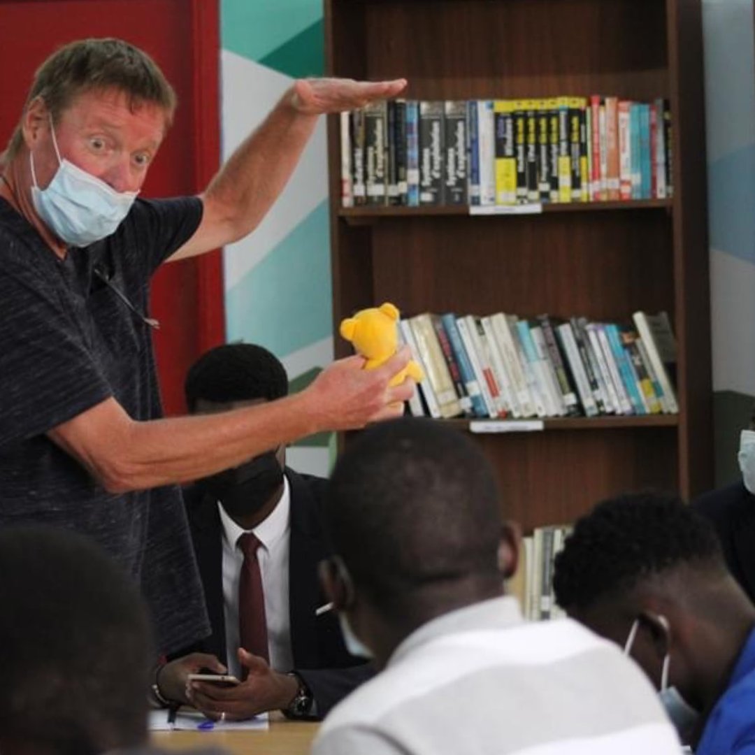 ELPrograms's tweet photo. “A fellowship can be many things, but what it will be starts with you and the attitude, perspective, and passion you bring to the experience” - Mickey Goggin, #ELFellow, Côte d'Ivoire, 2021-2022. 

Read this month’s featured story: https://t.co/UUVbAXWaZ3 

#LifeofaFellow https://t.co/rwTgGA9qhh