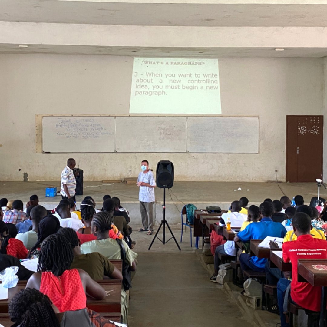 ELPrograms's tweet photo. “A fellowship can be many things, but what it will be starts with you and the attitude, perspective, and passion you bring to the experience” - Mickey Goggin, #ELFellow, Côte d'Ivoire, 2021-2022. 

Read this month’s featured story: https://t.co/UUVbAXWaZ3 

#LifeofaFellow https://t.co/rwTgGA9qhh