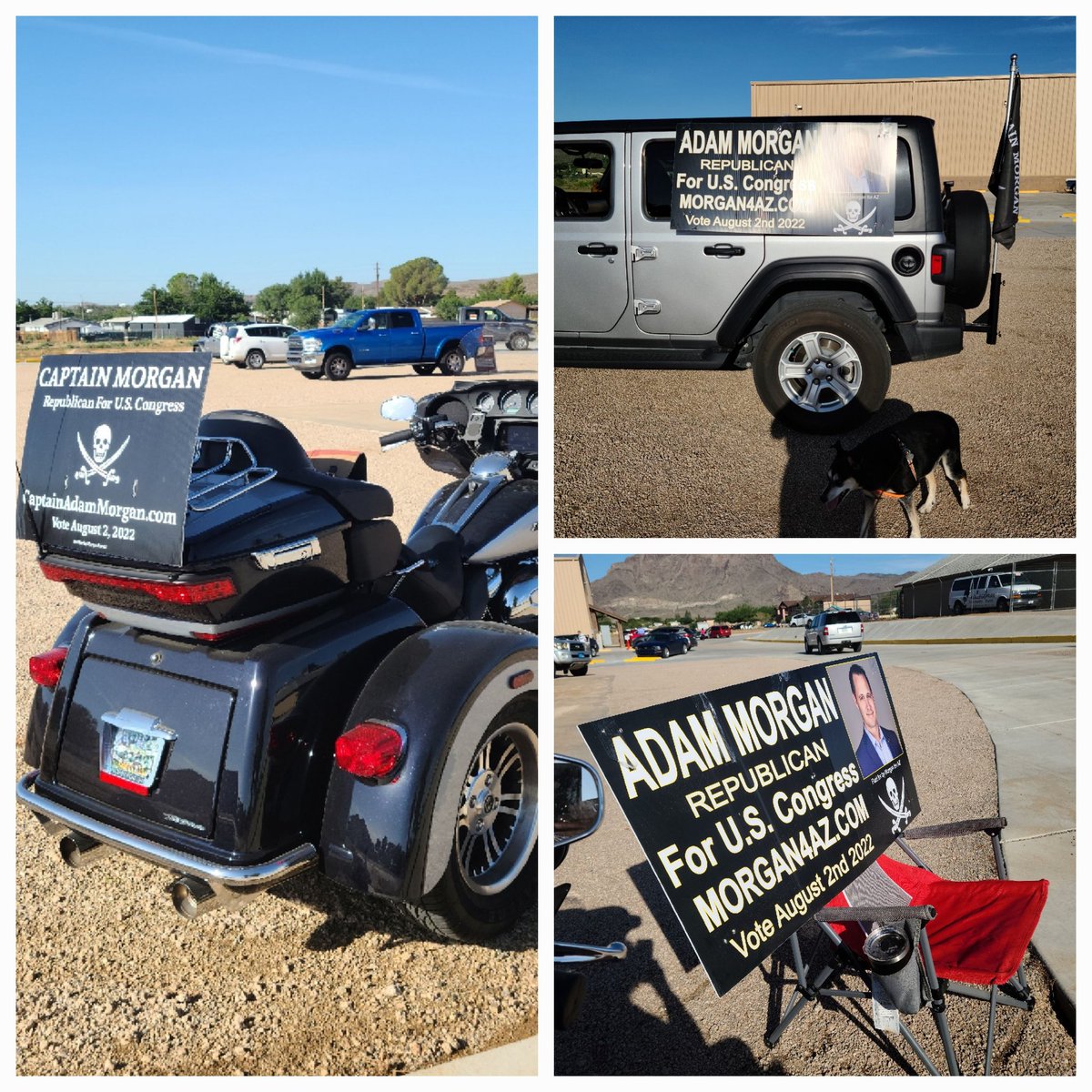 Morgan4Az's tweet photo. Where are all your volunteers at? I'm in @GoLakeHavasu and I don't see one @RepGosar supporter out here in the heat. Maricopa, La Paz and Yuma also reporting the same. @AZGOP @brahmresnik https://t.co/VRIBCHF8S5