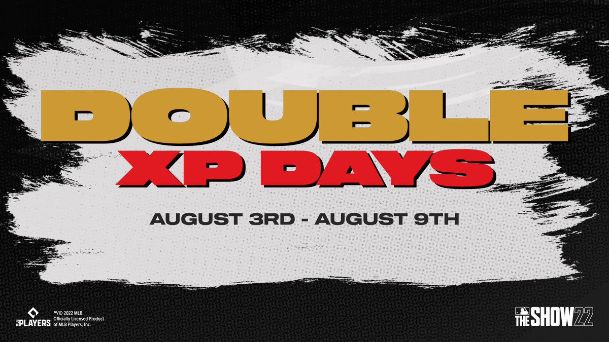 MLBTheShow's tweet image. 🚀 Double XP is still in full effect! 🚀

Make sure to take advantage of Double XP Days happening now in #MLBTheShow 22!