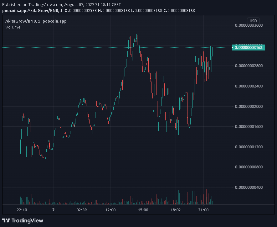 AkitaGrowCoin's tweet photo. Chart is going to breakout, all the paperhands out and now we are ready for the real moon 🚀🚀🚀

#akitagrow #ATH #memecoins #bscgems #bscgem #cryptocurrency #altcoin #memes #shitcoins #memetoken @travladd @1goonrich @VenomCrypto_ @cz_binance @binance #cryptocurrency https://t.co/HEhqVajCUe