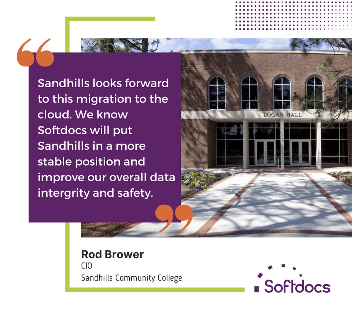 Softdocs's tweet image. You can read more about Sandhills migration from on-prem to the cloud here - lnkd.in/gJufADCM
#data #cloud #cloudmigration #edtech #educationtechnology #highereducation #datasecurity #privacy