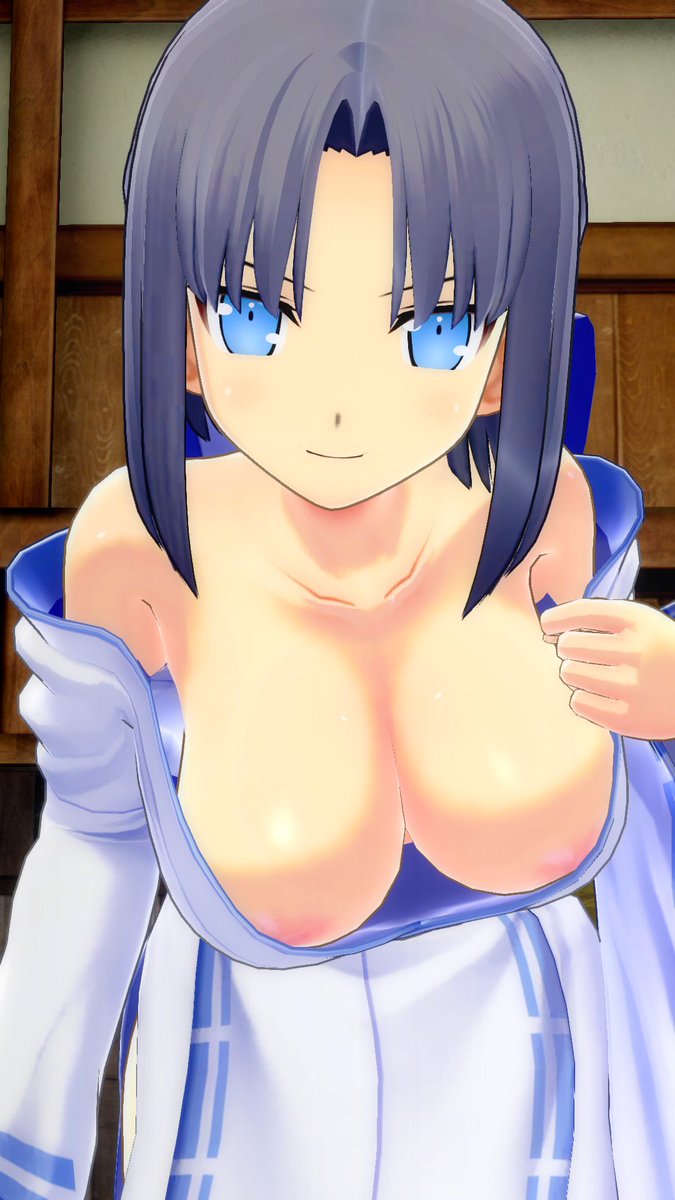 "Happy National Boobs day. Sorry but this is all your getting~" Yumi giggled showing her cleavage to the reader.