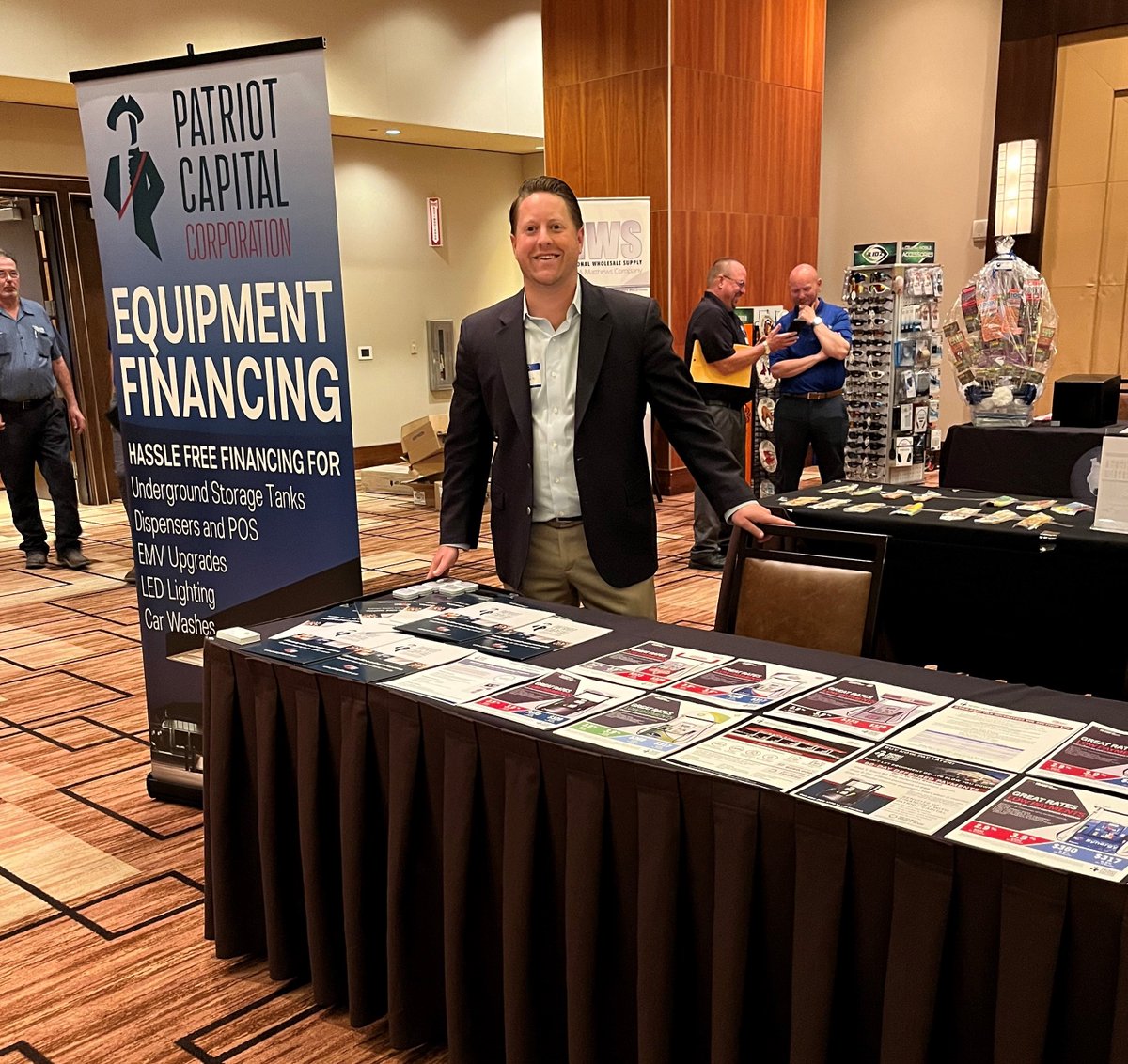 Patriot's Inside Sales Rep, Matthew Corbin, attended the Wallis Companies tradeshow last week in St. Charles, MO. Thank you for having us, Wallis Companies!
Give Matt a call at 470-561-3032 for more information about our financing programs. #patriotcapital #equipmentfinancing