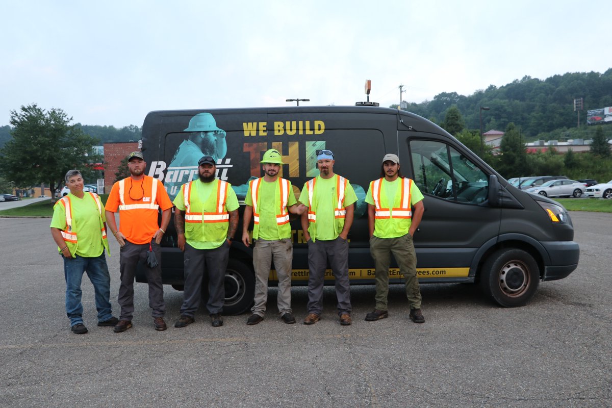 Strawser_Inc's tweet photo. We sure love our Crack Sealers!! Strawser's first stop with the Barrett Ambassador Van is Cambridge, OH. Shout out to Danny's Crew for letting us be a part of their morning huddle and taking us out to their job site! https://t.co/U3DunoLluq