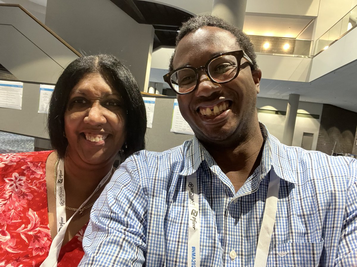 YASSSS  I got to connect with @cclareMDMPH 👏🏿👏🏿👏🏿🖤🖤🖤🖤 #NMA2022ATL #NMA2022 #NMA