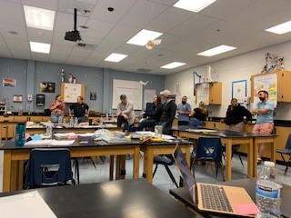 slgharris19's tweet photo. #PreAPSI @DougSBoard Pre-AP Chemistry teachers at the Silver State Pre-APSI - This experience was thought-provoking, engaging, and memorable. https://t.co/RzFQgiPsMt