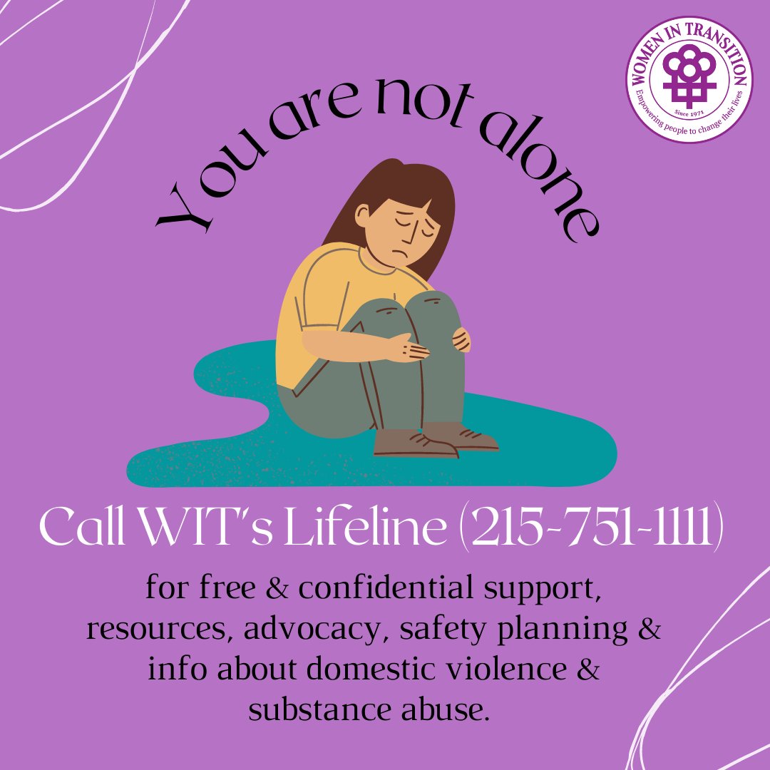 helpwomen's tweet photo. Call our LifeLine @ 215-751-1111  (Mon-Fri, 9 AM-5 PM) for free, confidential telephone counseling for domestic violence &amp; substance abuse. Learn more about our LifeLine @ https://t.co/tGdw1Im20o

If you are in crisis, please call the 24/7 Philly DV Hotline @ 1-866-723-3014. https://t.co/QQ4A6to2TF