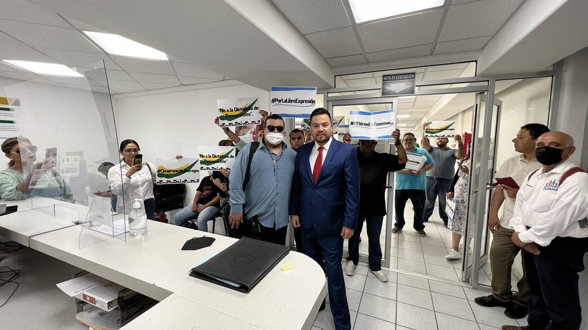 Terminamos la presentación en TIJUANA de los RECURSOS LEGALES en DEFENSA de la LIBERTAD de IDEAS, EXPRESIÓN y OPINIÓN de Christian “El Héroe de Ensenada”.

#ElHeroeDeEnsenada 
#TodosSomosChristian