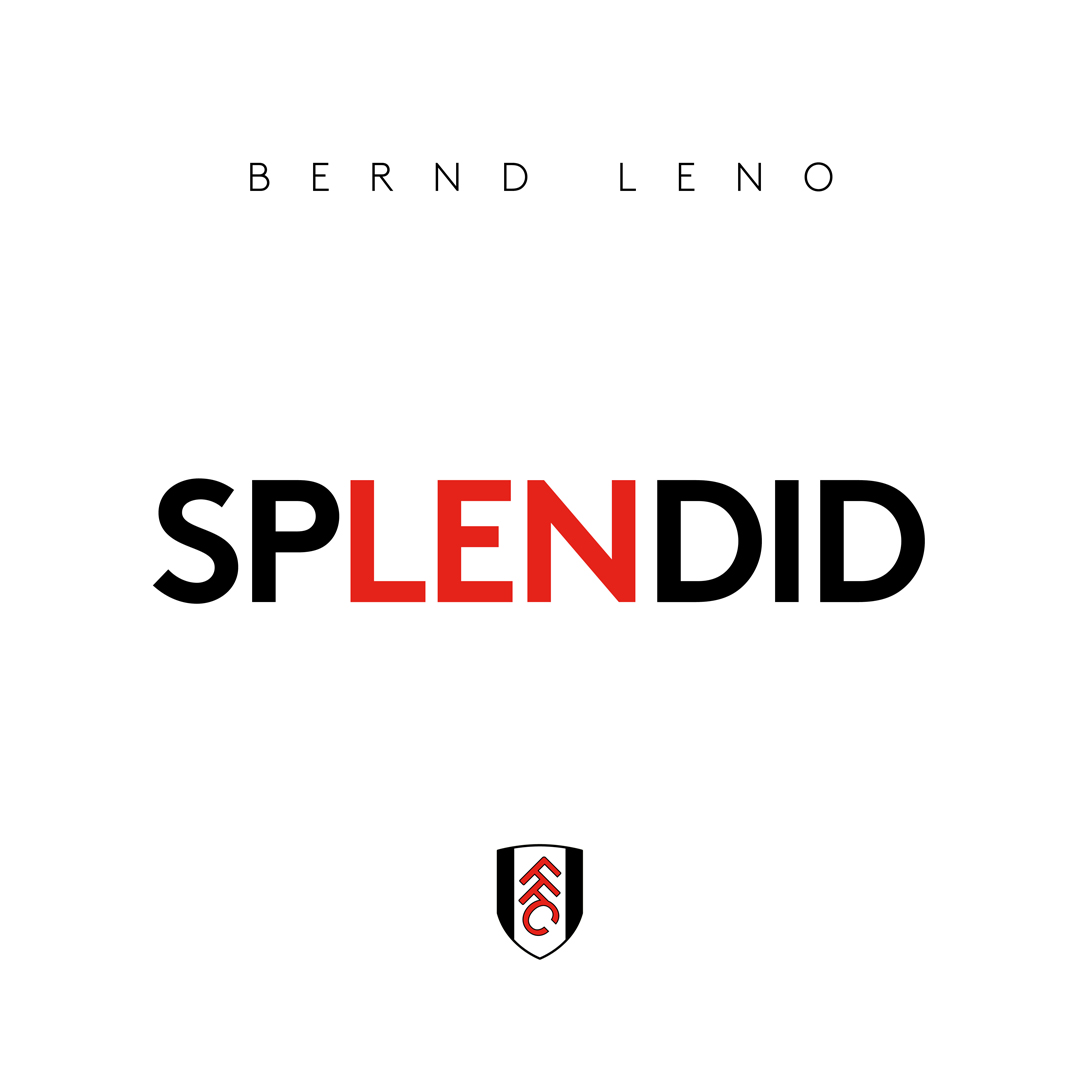 FulhamFC's tweet photo. 🧤

Welcome aboard, @Bernd_Leno! 🇩🇪

#SPLENDID | #FFC