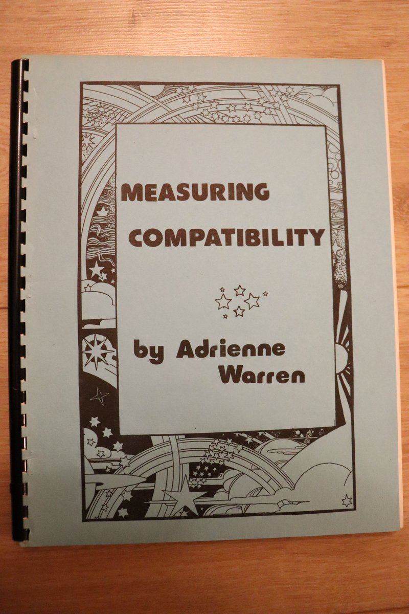 PhilipMGraves's tweet photo. Two more large-format #astrology #books received at our #library in June 2020: 'The Propaedeutics of #Declination' (1975) by Minnie McNutt and the late Kt Boehrer; and 'Measuring Compatibility' (1977) by Adrienne Warren, a seeming pseudonym of the astrologer C. J. Puotinen. https://t.co/dsfbGogpnS