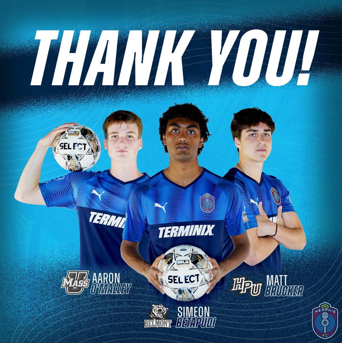 Memphis901FC's tweet photo. They grow up so fast🥹

Giving a big shout-out to our Academy signings as they head off to college! We are so proud of y’all!🫶 https://t.co/w4wVd3dQVD