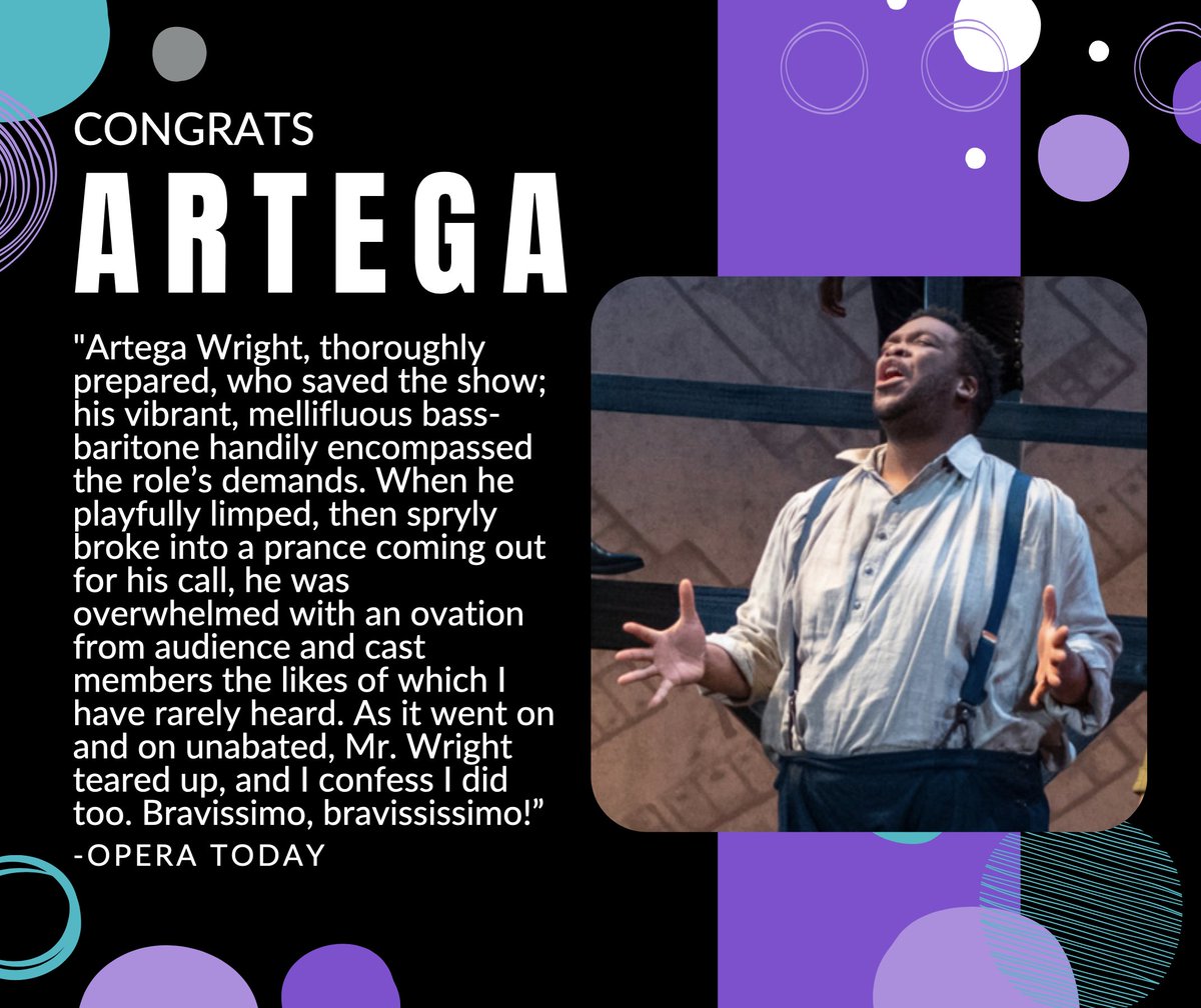 ChicagoOpera's tweet photo. We wanted to congratulate Artega Wright who most recently joined us during #QuaminosMap & was the cover Porgy in the @DesMoinesOpera #PorgyandBess. Due to covid, the intended Porgy was substituted by Artega & we've only heard wonderful things about Artega's night! #CongratsArtega https://t.co/tsjg5ZX1hx