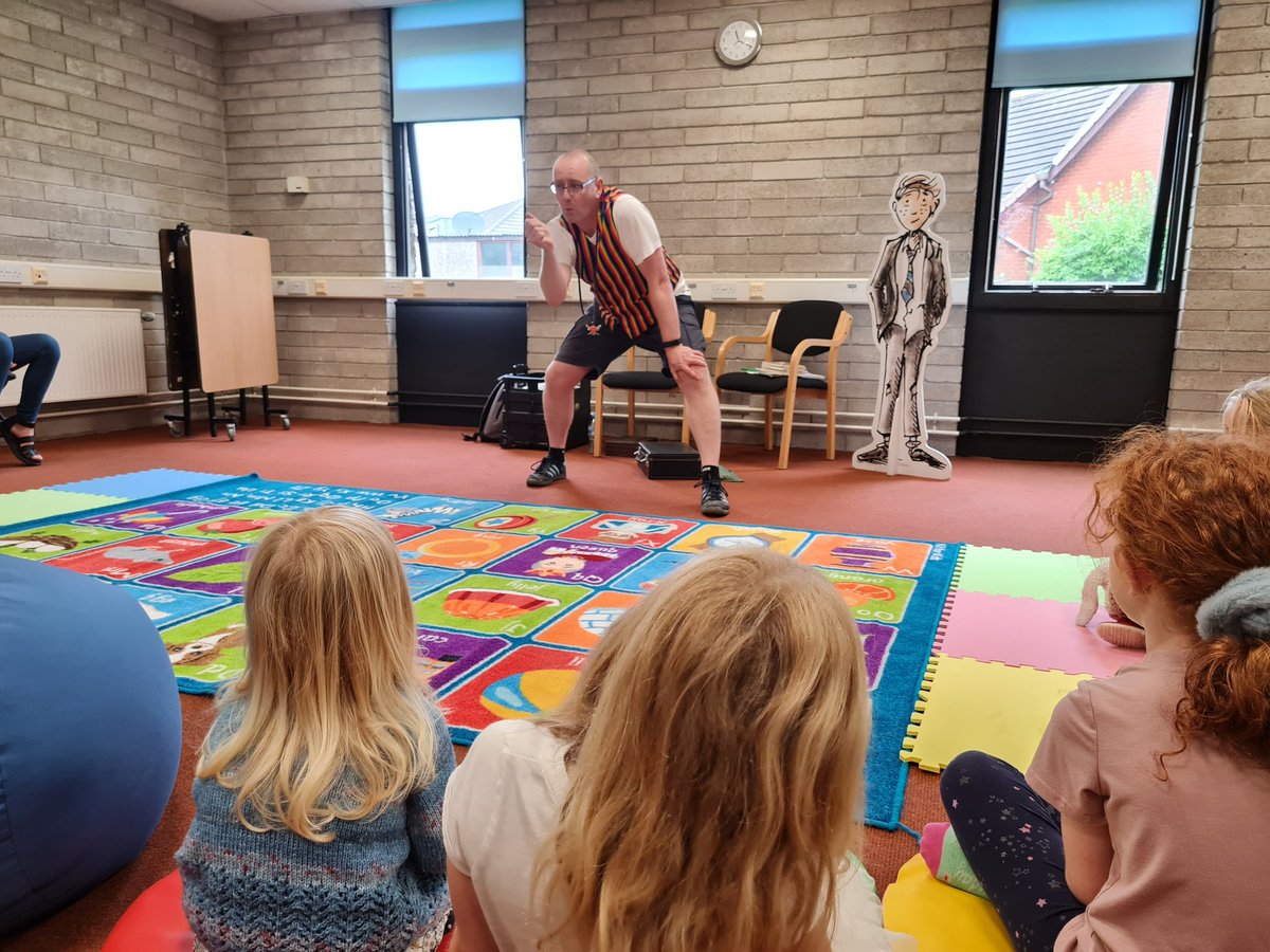 A lovely morning with my little girl and <a href="/dan__worsley/">Dan Worsley</a> at Garstang Library. M was very excited to get her book signed and insisted on reading all about Eric before bed 🤗📚