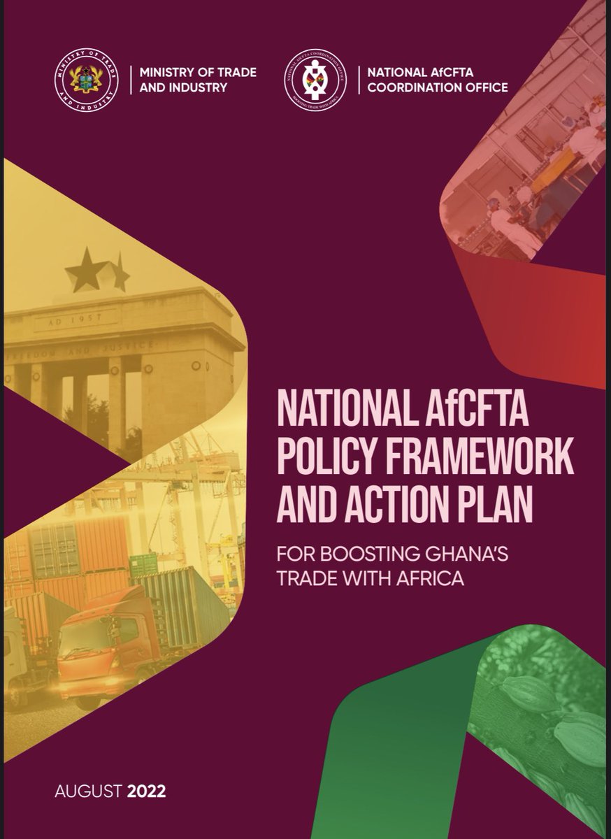 The Gov. of Ghana today launched its National AfCFTA Policy Framework and Action Plan for boosting Ghana’s trade with Africa. The plan details implementation strategies and priorities for Ghana to harness the AFCFTA’s transformational benefits. #Trade #AfCFTA