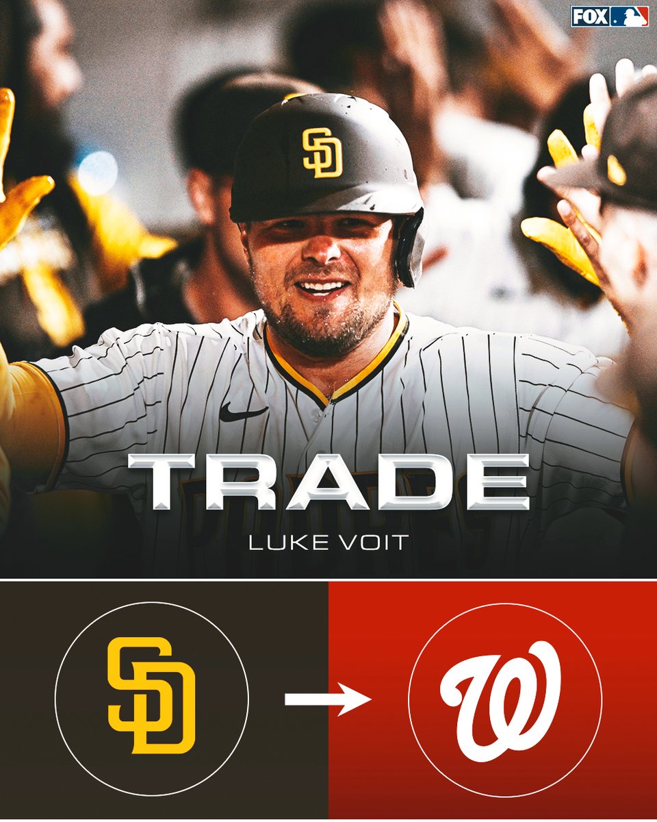 FOX Sports: MLB on X: The Washington Nationals are acquiring Luke Voit  from the San Diego Padres as part of the Juan Soto trade, per multiple  reports.  / X