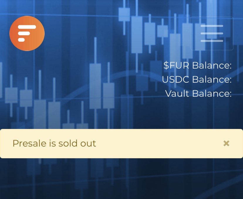 iamrationalape's tweet photo. Wow! 750,000 $FURB sold out in the presale! Letโs go Furbet! @furiocrypto #furio #furbet https://t.co/5qVrnqlPPj