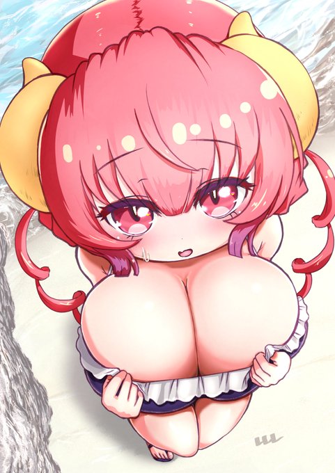 海辺の迷えるイルル

#小林さんちのメイドラゴン 
#maidragon 