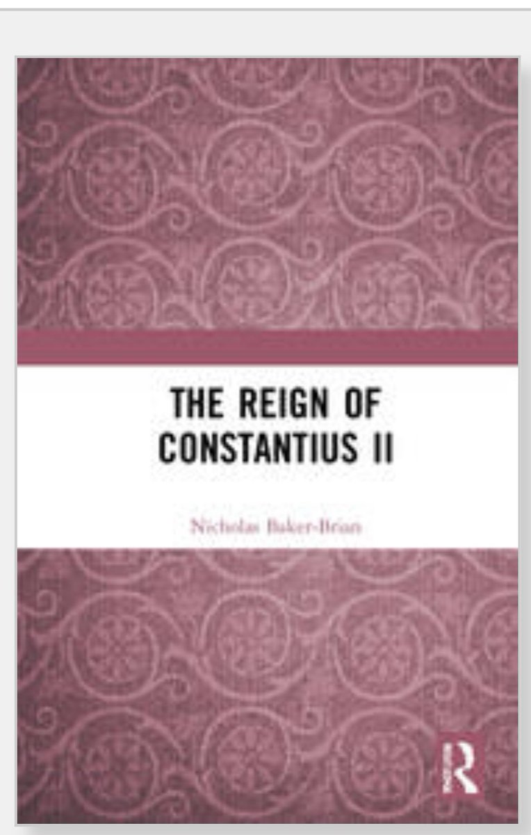 CLARC33846234's tweet photo. And look what’s out by our very own Dr. Nic Baker-Brian #ConstantiusII #constantinians #dynasty #lateantique https://t.co/lT6pZ2OOPj