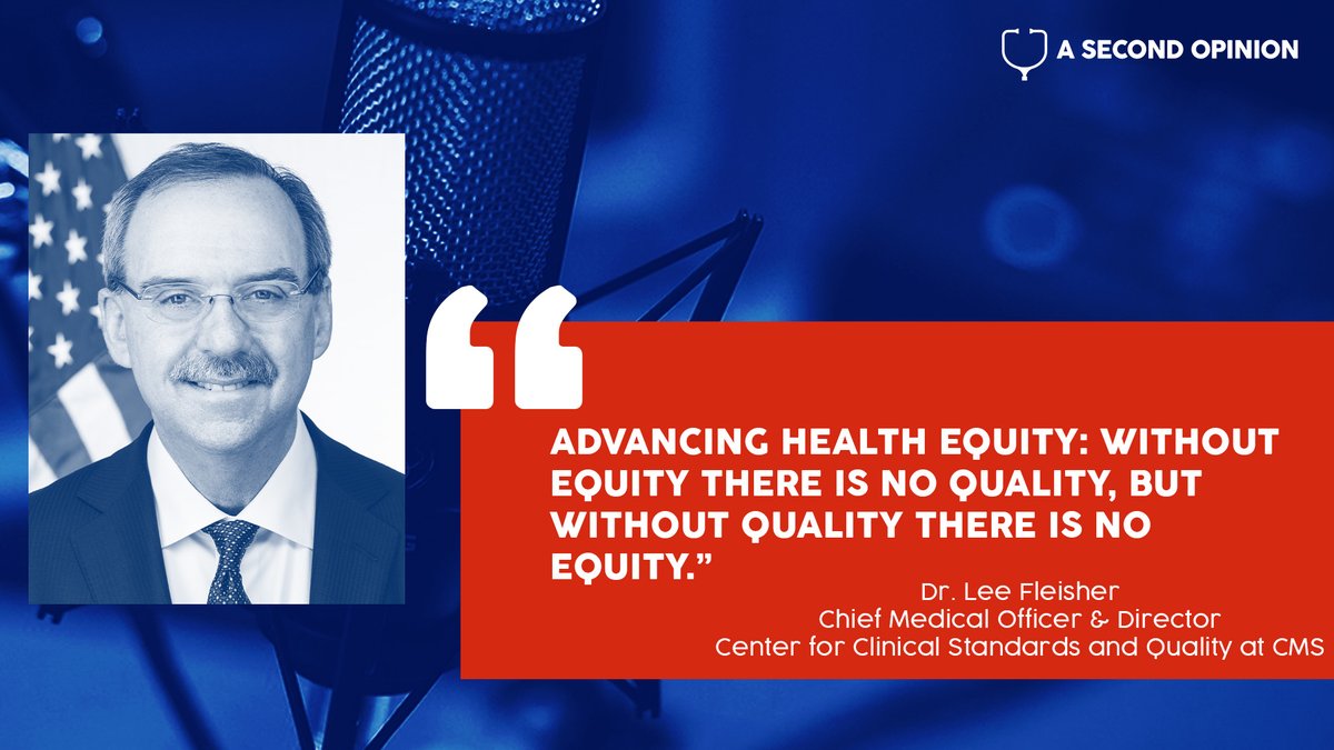 CMS’ Chief Medical Officer Dr. Fleisher joined Senator Frist on A Second Opinion podcast to discuss how the #COVID19 pandemic impacted hospital and patient safety, and talk details on CMS’s new National Quality Strategy. Listen to the podcast here: go.cms.gov/3BFH6b8