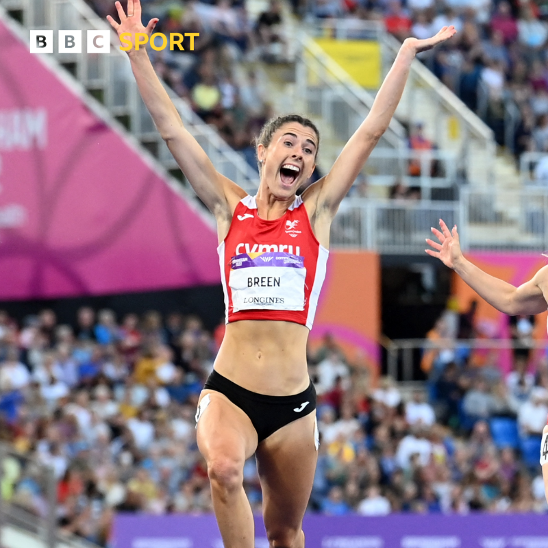 BBCSportWales's tweet photo. Olivia Breen finished first in the women's T37/38 100m final with a personal best of 12.83 seconds 🥇

Wales have now won 13 medals, with three gold, two silvers and eight bronze 🏴󠁧󠁢󠁷󠁬󠁳󠁿