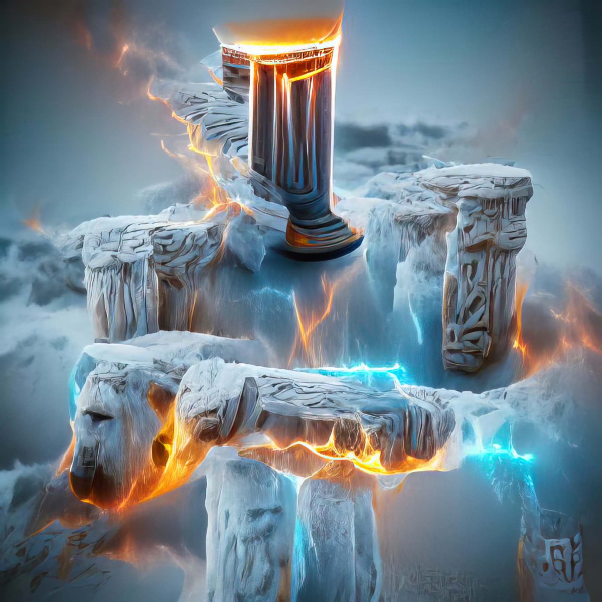 ComradeDice's tweet photo. Day 184 of Ai sessions from @TerraObscuraNFT 🔥

Burning ice pillar 👀 https://t.co/TJTBSawCke