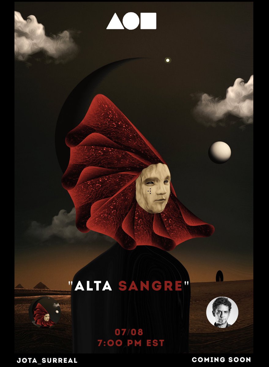 Next Sunday <a href="/ErnestCisneros1/">Ernesto Cisneros</a> will support me dropping my piece "Alta Sangre" in <a href="/foundation/">Foundation 🌐</a> .We will have many surprises and we are having a wonderful giveaway as a present (check it 👇)

Time : 7:00pm EST 

x.com/i/spaces/1OwGW…