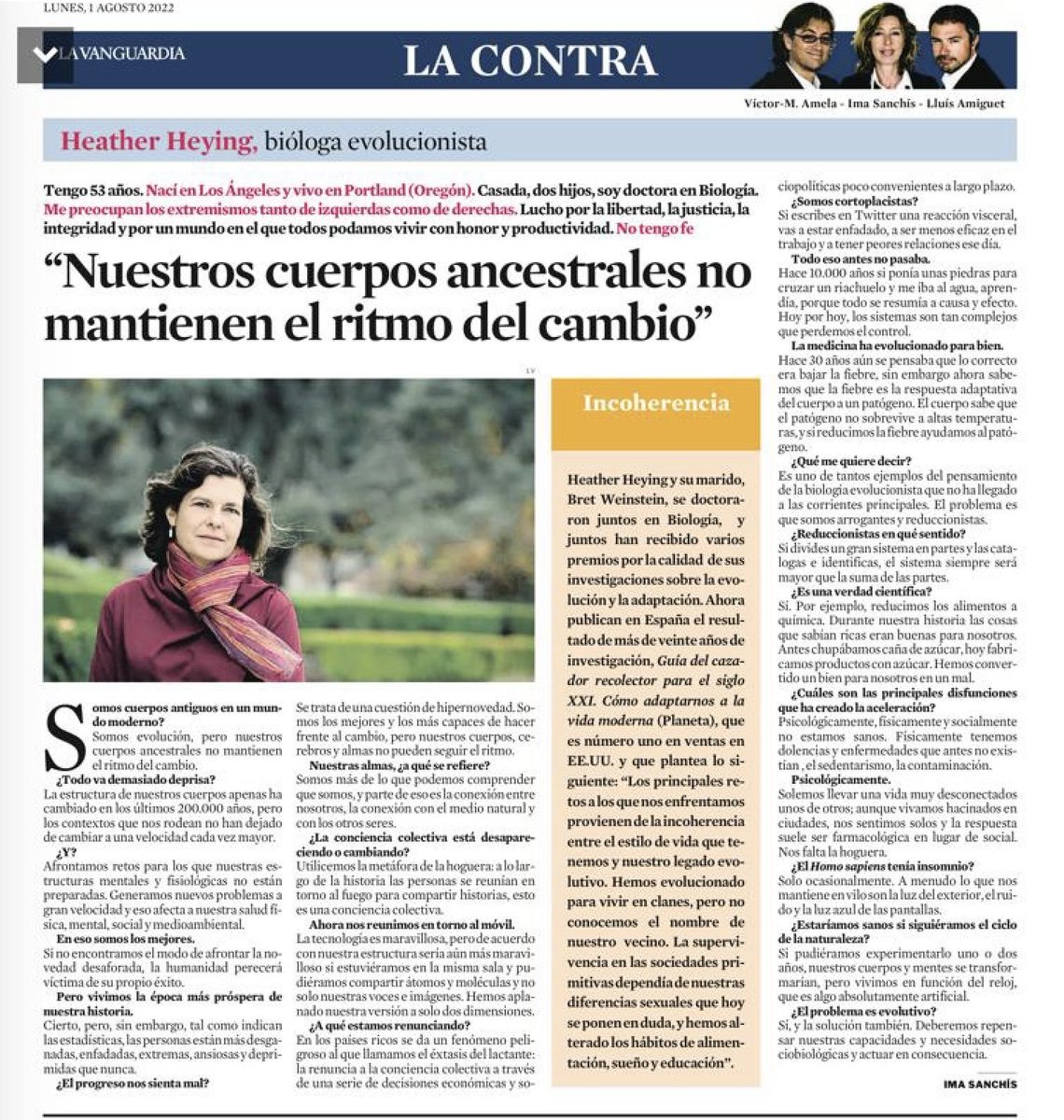 “Vivimos la época más prospera de nuestra historia, pero las personas están más desganadas, enfadadas, extremas, ansiosas y deprimidas que nunca.”