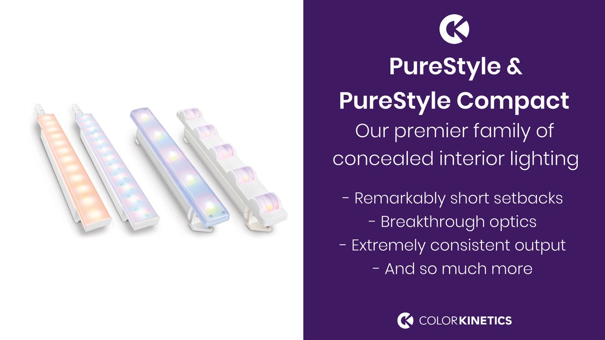 ColorKinetics's tweet image. Create stunningly beautiful interiors with PureStyle luminaires 💡 &amp;gt;&amp;gt; signify.co/3RNr9oZ 

#colorkinetics #lightingdesign #purestyle
