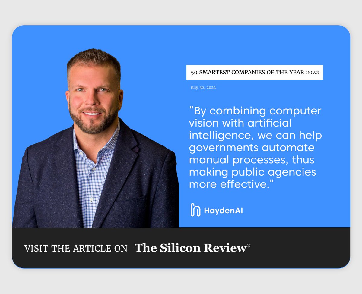 haydenaitech's tweet photo. It’s a good week here: yesterday we were named one of the top 50 smartest companies of the year by @Dsiliconreview!

A quick 🧵on how we got here. 
https://t.co/fOvatRnvLW https://t.co/kLnXf57oMR