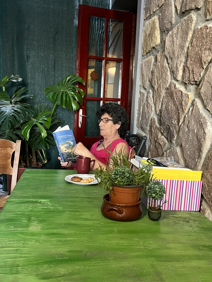 Ευχαριστώ #Λεσβος #Lesbos esp. the women cooperatives and Skala Eressos! See my version of a book tour—Forever grateful for what I learned from this island @SUNYPress @islands_Shima