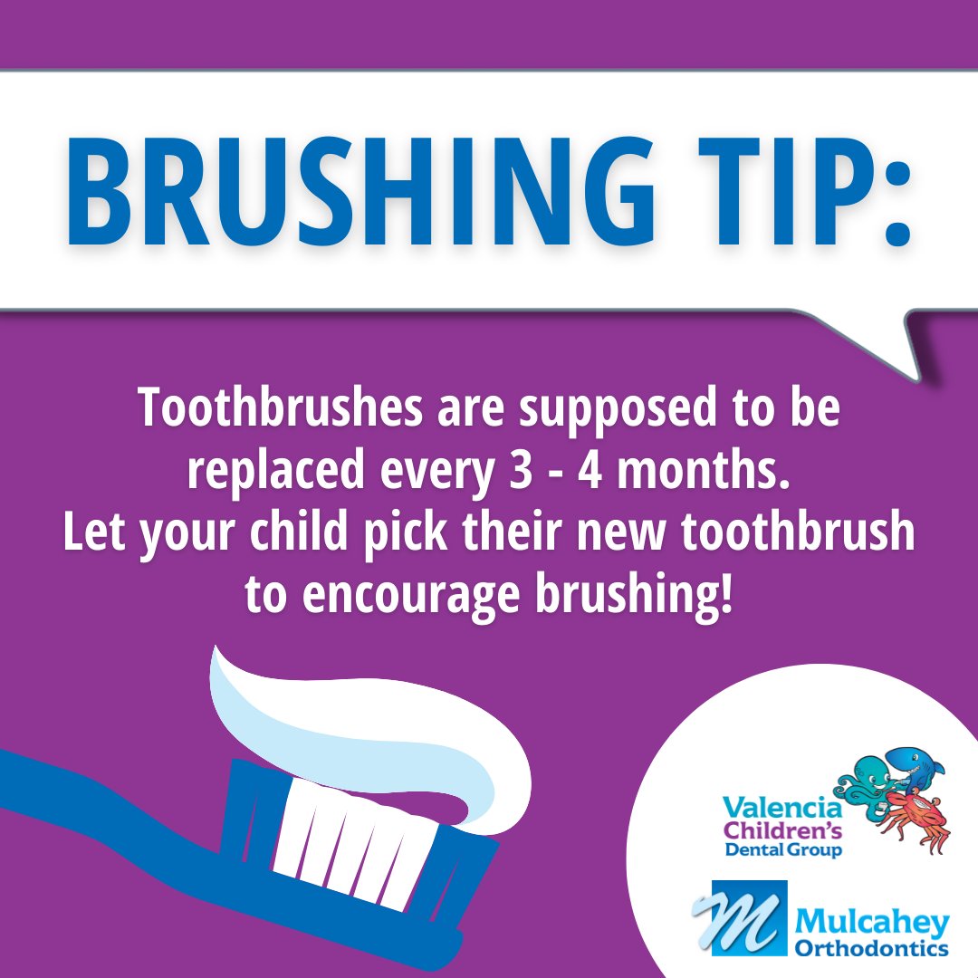 valsmilesca's tweet image. #TopicTuesday 

🪥 🗑 A toothbrush should be replaced every 3-4 months. When it begins to fray, it's time to throw it away! 

👉 Tip: You can help your children get excited about brushing by letting them choose their new toothbrush! 

#VCDG