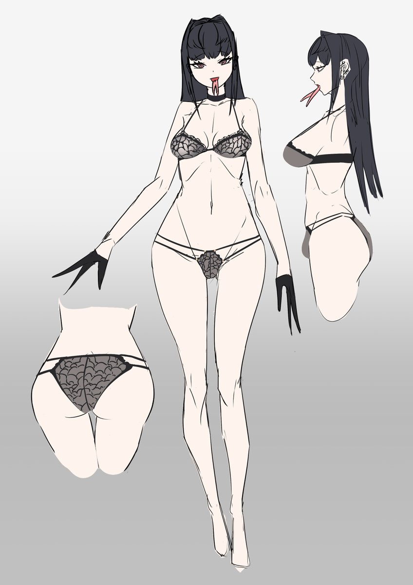 自分用で描いたヂヤタちゃんデザイン設定画
#ふたなり 