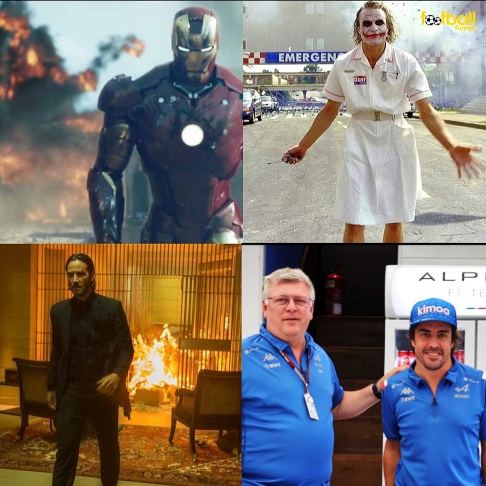 #F1 #Alpine 
People beside things they've destroyed: