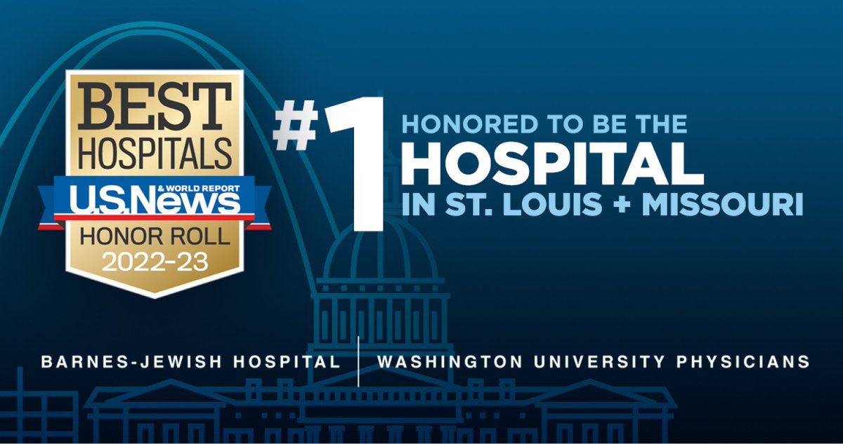 Barnes-Jewish (@barnesjewish) on Twitter photo In addition to the national Honor Roll, <a href="/usnews/">U.S. News & World Report</a> ranked us #1 in STL & #1 in MO! We are proud to provide the most advanced medical care to our community. Thank you to our team members & physician partners <a href="/WUSTLmed/">Test Account</a>: ow.ly/neEC50K9VPe. In addition to the national Honor Roll, <a href="/usnews/">U.S. News & World Report</a> ranked us #1 in STL & #1 in MO! We are proud to provide the most advanced medical care to our community. Thank you to our team members & physician partners <a href="/WUSTLmed/">Test Account</a>: ow.ly/neEC50K9VPe.