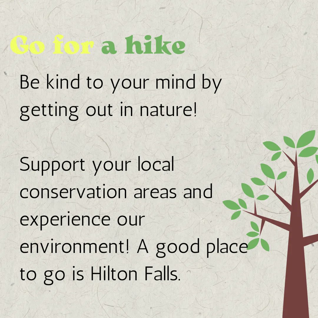#WeeklyEnvironmentalTip: Did you know that you can take care of your mental health while still taking care of the environment? Both are super important to take care of!