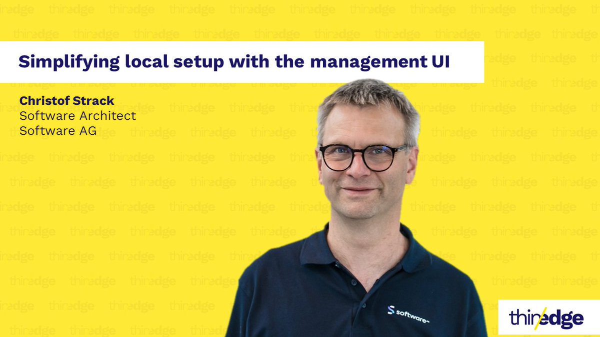 Christof Strack, Software Architect from <a href="/SoftwareAG/">Software AG</a>, shows how the <a href="/thin_edge_io/">thin-edge.io</a> management user interface plug-in works and how it aids local configuration youtu.be/5Pl45NYUyU8

#opensource #embedded #industrial #IoT #edge #linux #management #sysadmin